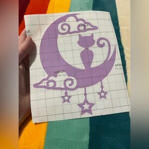 Cat On The Moon Vinyl Decal 🌖